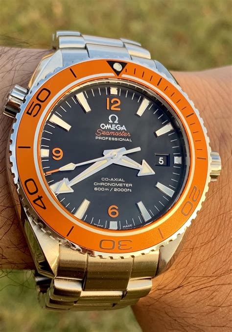 omega speedmaster professional planet ocean|omega planet ocean orange bezel.